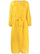 Essentiel Antwerp Belted Midi Dress - Yellow