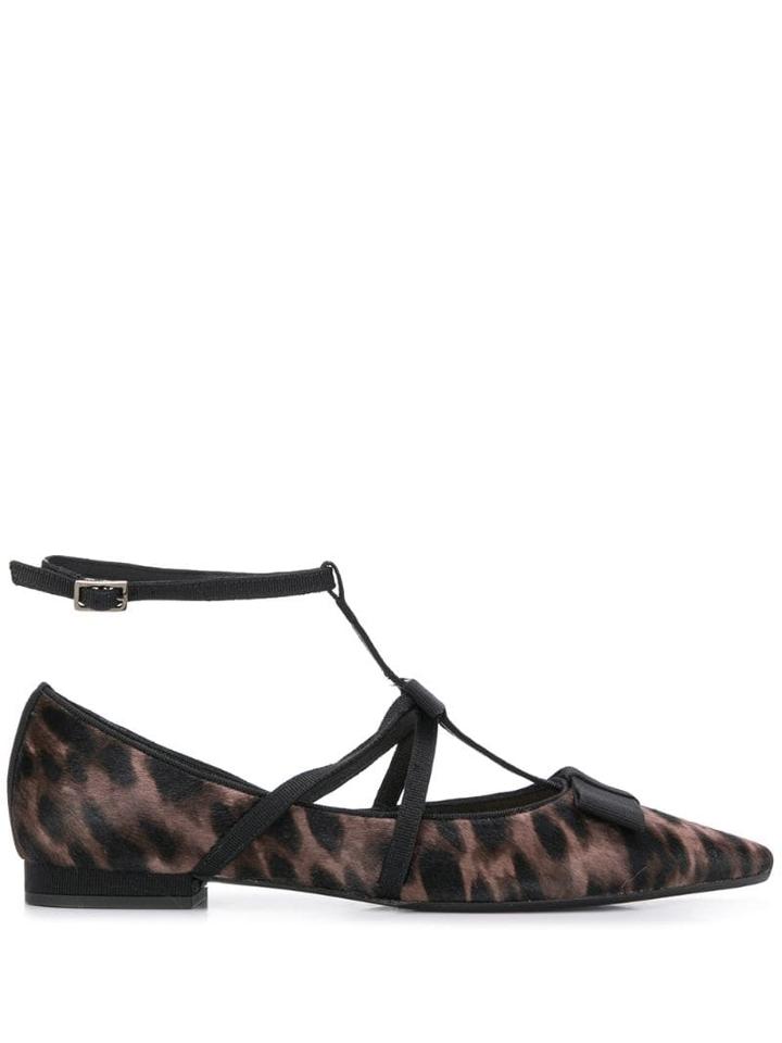 Anna Baiguera Leopard Print Ballerinas - Neutrals