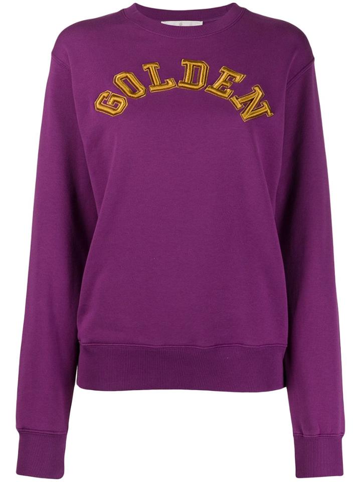 Golden Goose Logo Detail Sweatshirt - Purple