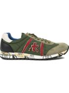Premiata White Lucy Sneakers, Men's, Size: 45, Green, Goat Skin/polyamide/polyethylene-vinyl Acetate Peva/polyurethane