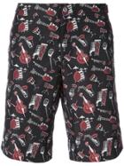Dolce & Gabbana Musical Instrument Swim Shorts - Black