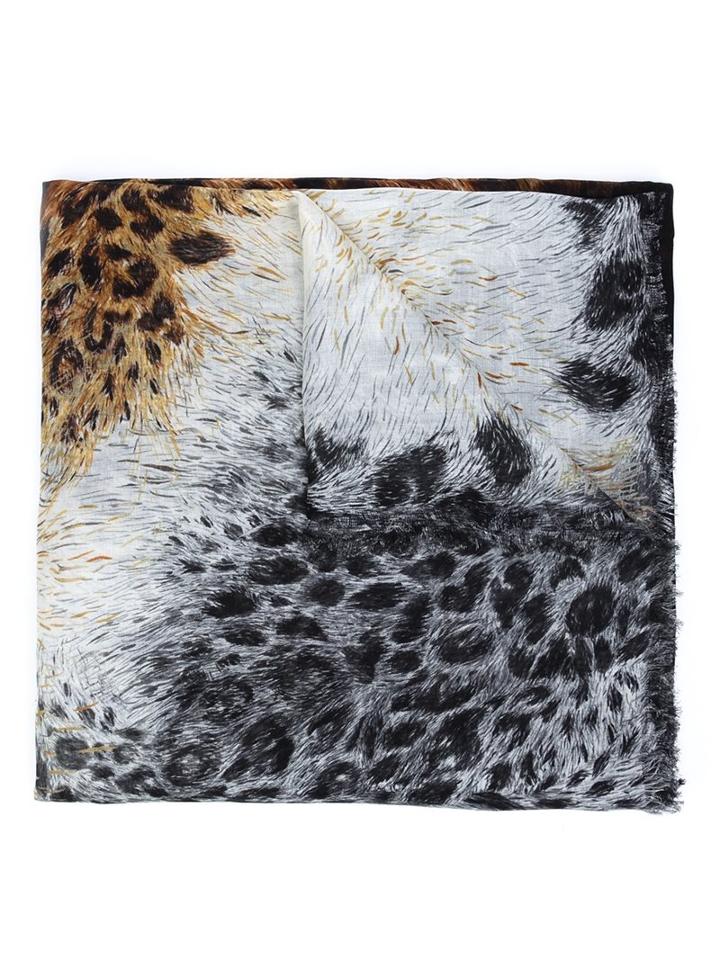 Alexander Mcqueen 'leopard Backbone' Scarf