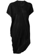 Lost & Found Ria Dunn - Draped T-shirt - Women - Silk/spandex/elastane - M, Women's, Black, Silk/spandex/elastane