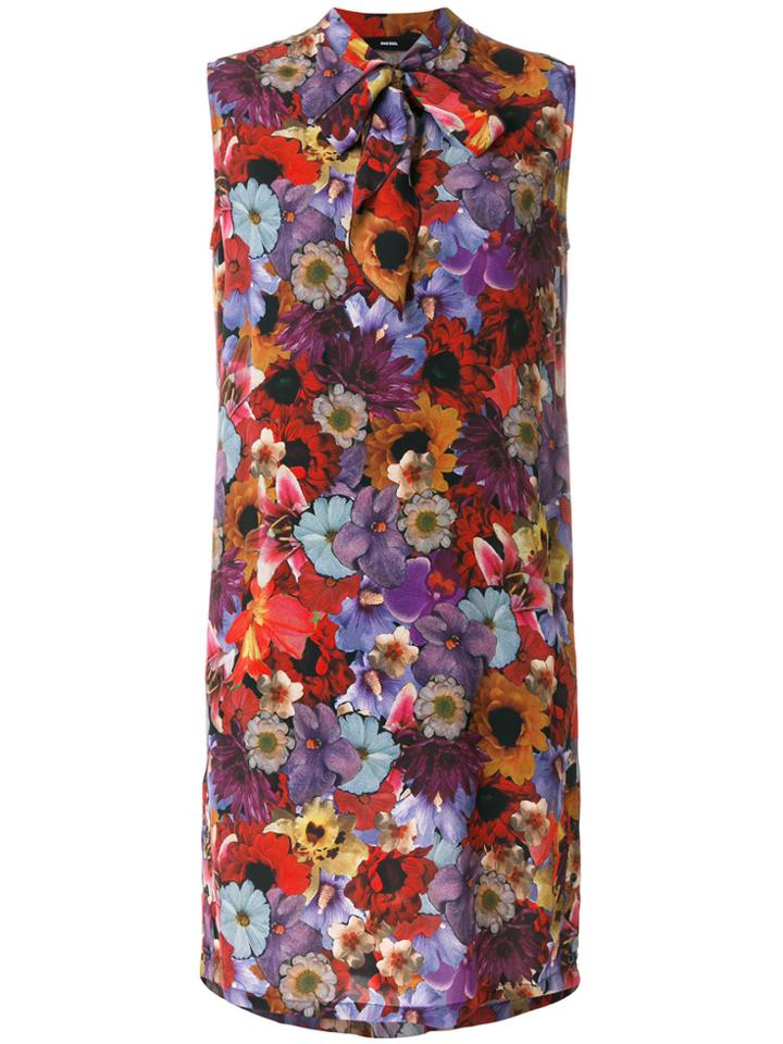 Diesel Floral Sleeveless Dress - Multicolour