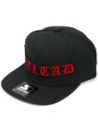 Marcelo Burlon County Of Milan Embroidered Front Cap, Men's, Black, Polyester/acrylic/wool/wool