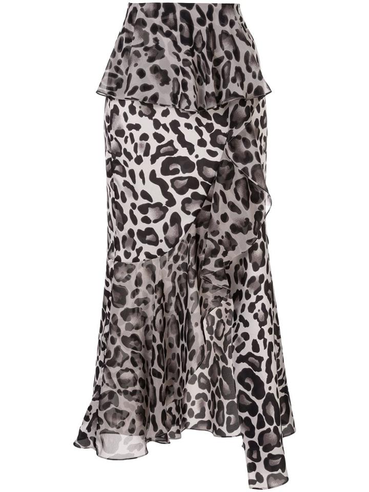 Goen.j Leopard Print Skirt - Multicolour