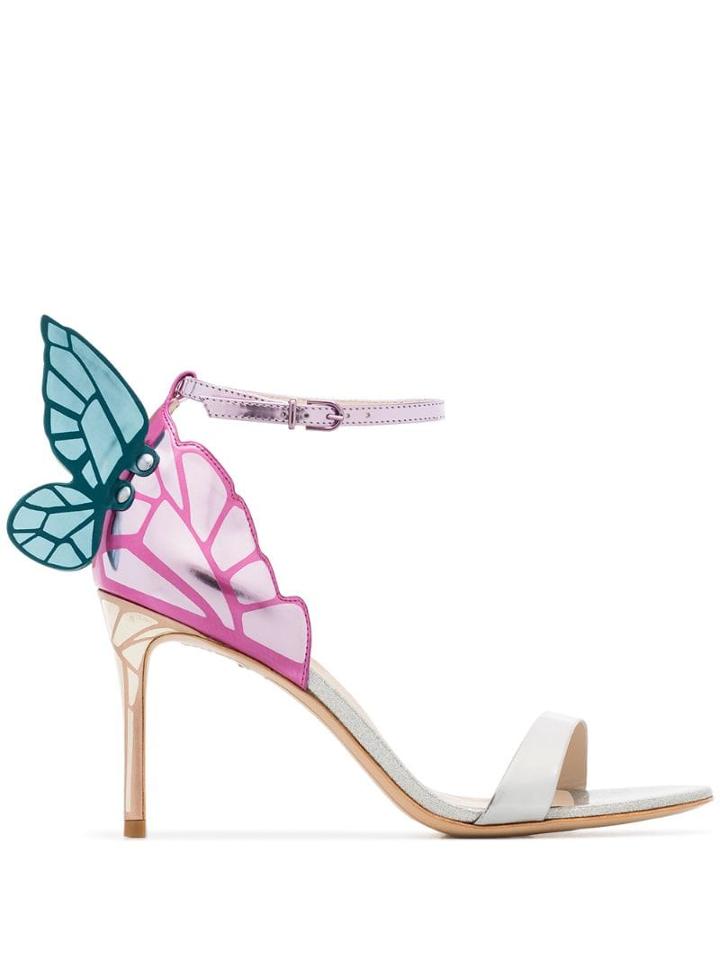 Sophia Webster Butterfly Back Sandals - Silver Multi Metallic