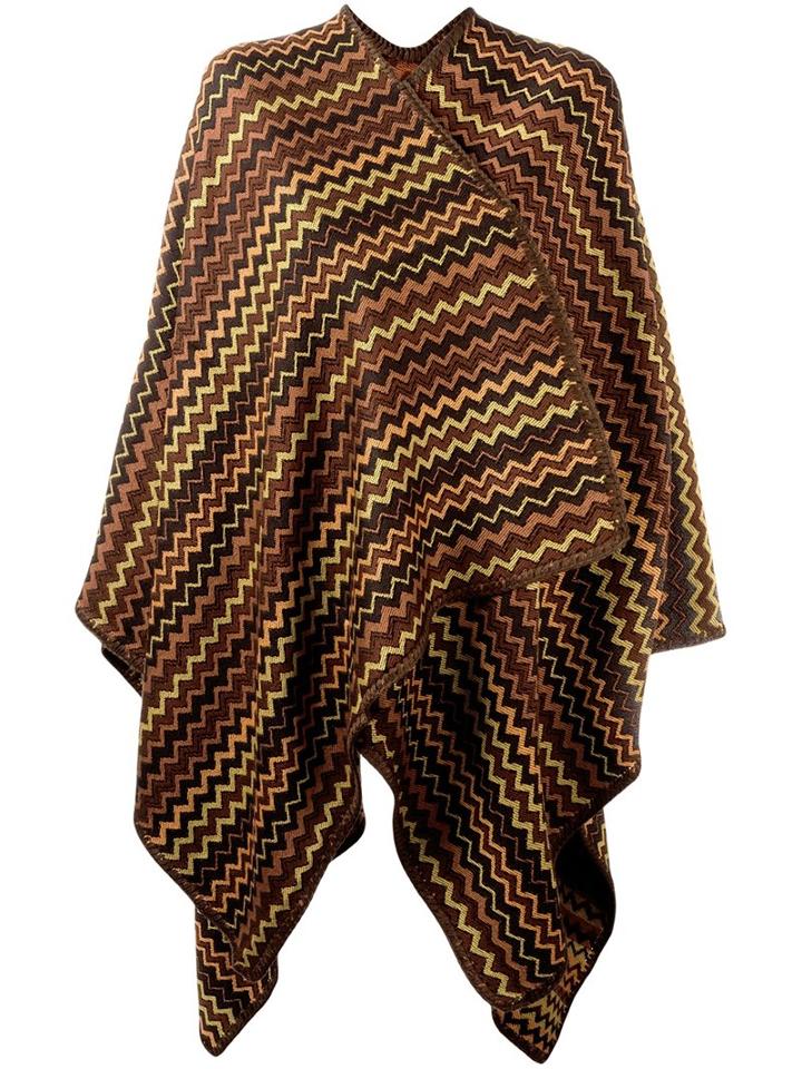 Missoni Zig Zag Jacquard Cape, Women's, Wool