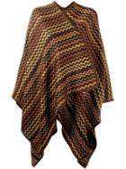 Missoni Zig Zag Jacquard Cape, Women's, Wool