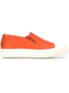 Rick Owens Boat Sneakers, Women's, Size: 37, Yellow/orange, Calf Leather/leather/rubber