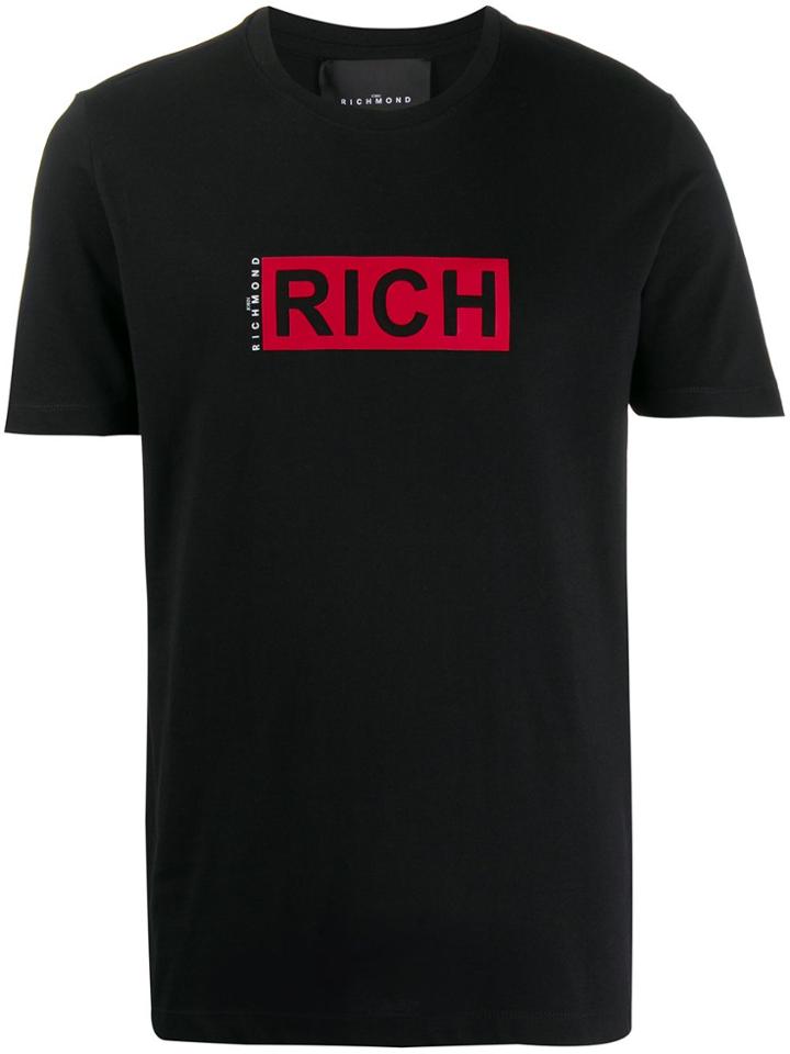 John Richmond Logo-print T-shirt - Black