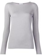 Brunello Cucinelli Classic Jumper, Women's, Size: Medium, Grey, Silk/polyamide/polyester/cashmere