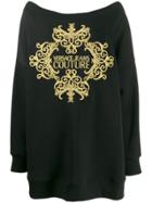 Versace Jeans Couture Oversized Knitted Jumper - Black