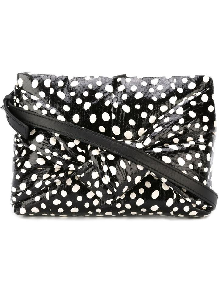 Mcq Alexander Mcqueen Knotted Crossbody Bag, Women's, Black, Leather