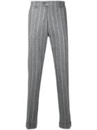 Berwich Classic Striped Trousers - Grey