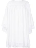 Sonia Rykiel - Lace Detail Dress - Women - Cotton - 38, White, Cotton