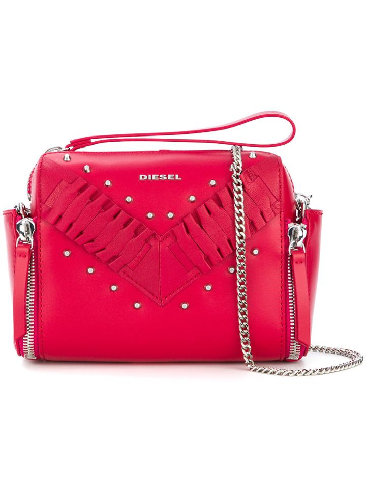 Diesel Studded Tote - Pink & Purple