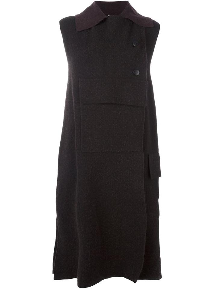 Boboutic Sleeveless Double Breasted Coat