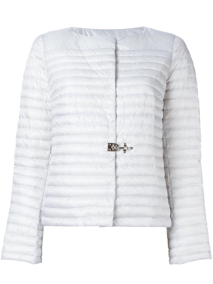 Fay Puffer Jacket, Women's, Size: Medium, Grey, Polyamide/feather Down