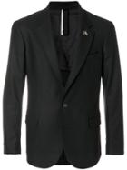 Low Brand Single Button Jacket - Black