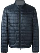 Herno Zipped Padded Jacket, Men's, Size: 54, Blue, Feather Down/polyamide/polyurethane