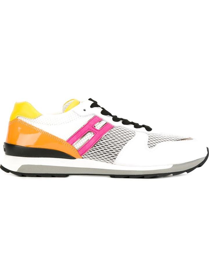 Hogan Rebel Running Sneakers, Women's, Size: 39.5, White, Polyester/rubber/leather