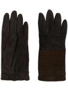 Giorgio Armani Vintage Embellished Gloves - Brown