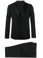 Tagliatore Two Piece Suit, Men's, Size: 54, Black, Mohair/wool/cupro