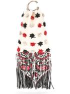 Red Valentino Fringed Pom Pom Tote - Nude & Neutrals