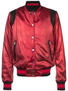 Amiri Silk Varsity Jacket - Red