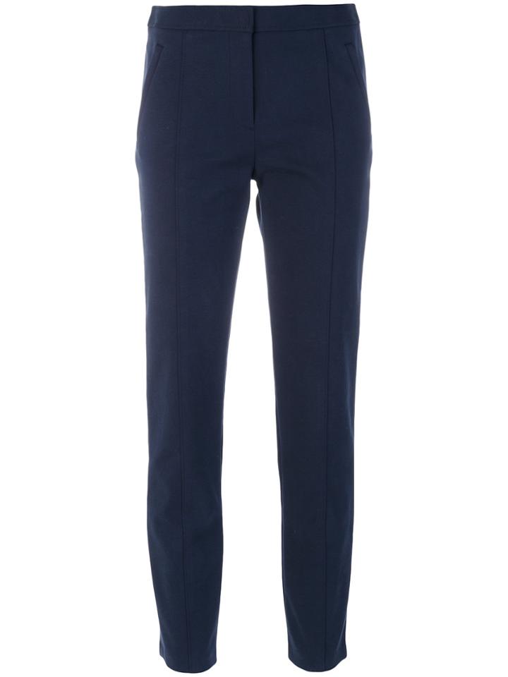 Tory Burch Vanner Cropped Trousers - Blue