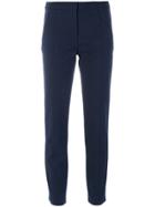 Tory Burch Vanner Cropped Trousers - Blue