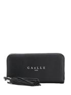 Gaelle Bonheur Tassel Zipped Wallet - Black