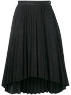 Isaac Sellam Experience Asymmetric Hem Pleated Skirt - Black