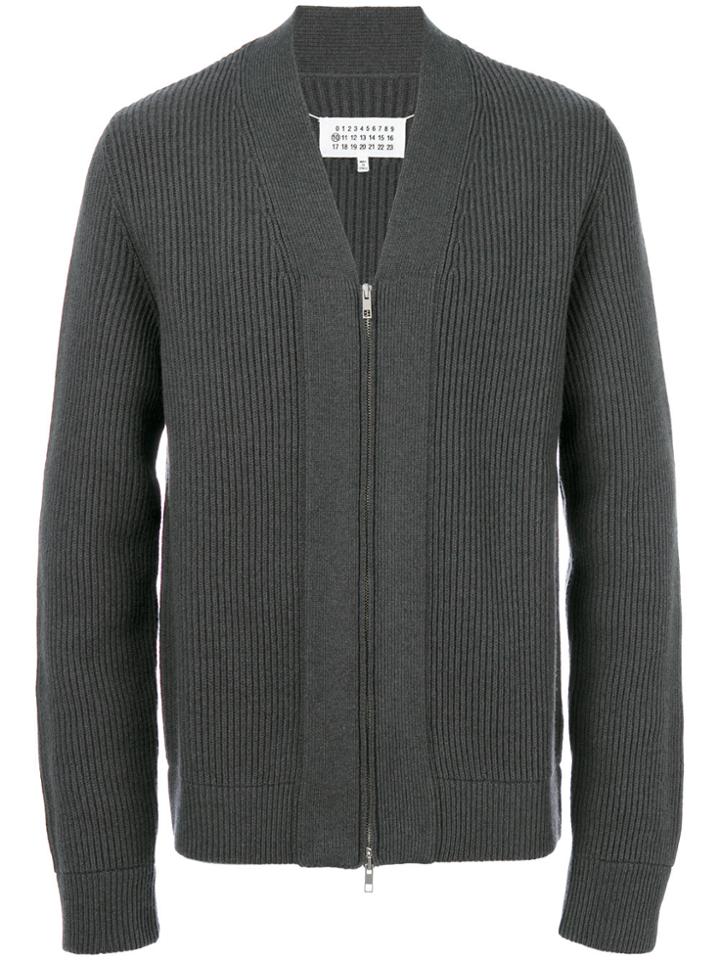 Maison Margiela Zip Up Cardigan - Grey