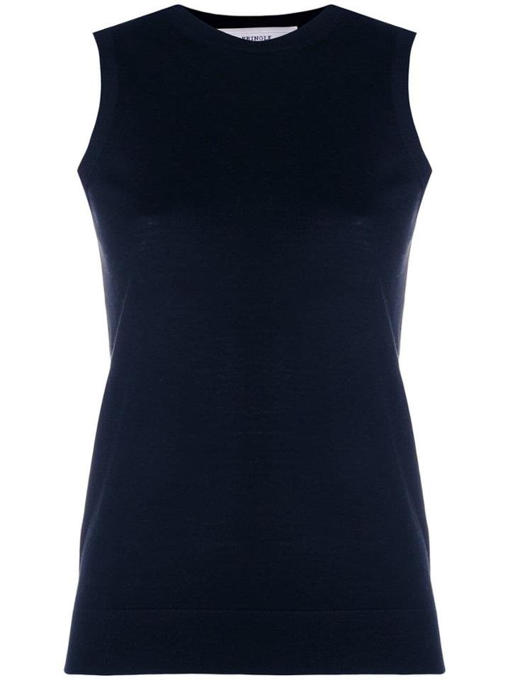 Pringle Of Scotland Knitted Tank Top - Blue