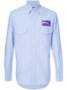 Gitman Vintage Logo Embroidered Shirt - Blue