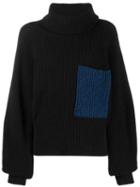Ssheena Oversized Rollneck Sweater - Black