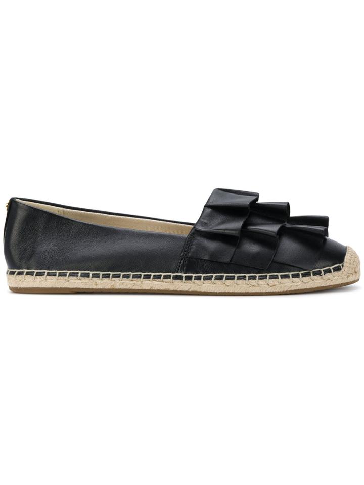 Michael Michael Kors Bella Ruffled Espadrilles - Black