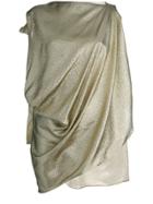 Ter Et Bantine Draped Design Blouse - Yellow & Orange
