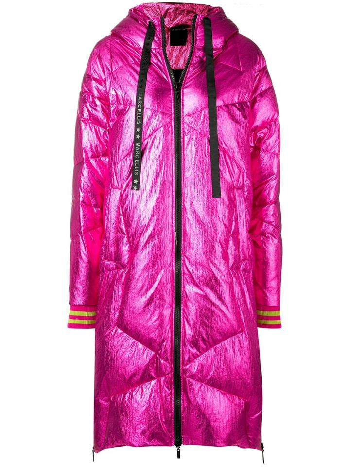 Marc Ellis Loose Fitted Coat - Pink