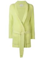 Laneus Belted Cardi-coat - Green