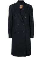 Fay Tailored Button-up Coat - Blue