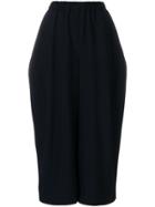 Comme Des Garçons Volume Hip Cropped Trousers - Black