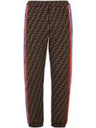 Fendi Ff Monogram Track Pants - Brown