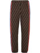 Fendi Ff Monogram Track Pants - Brown