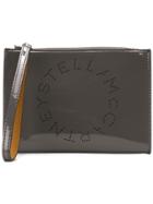 Stella Mccartney Faux Leather Clutch - Grey
