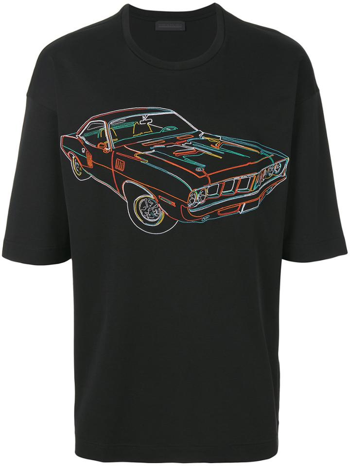 Diesel Black Gold Car Print T-shirt