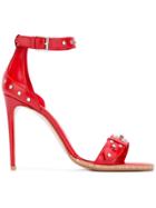 Alexander Mcqueen Hobnail Sandals - Red