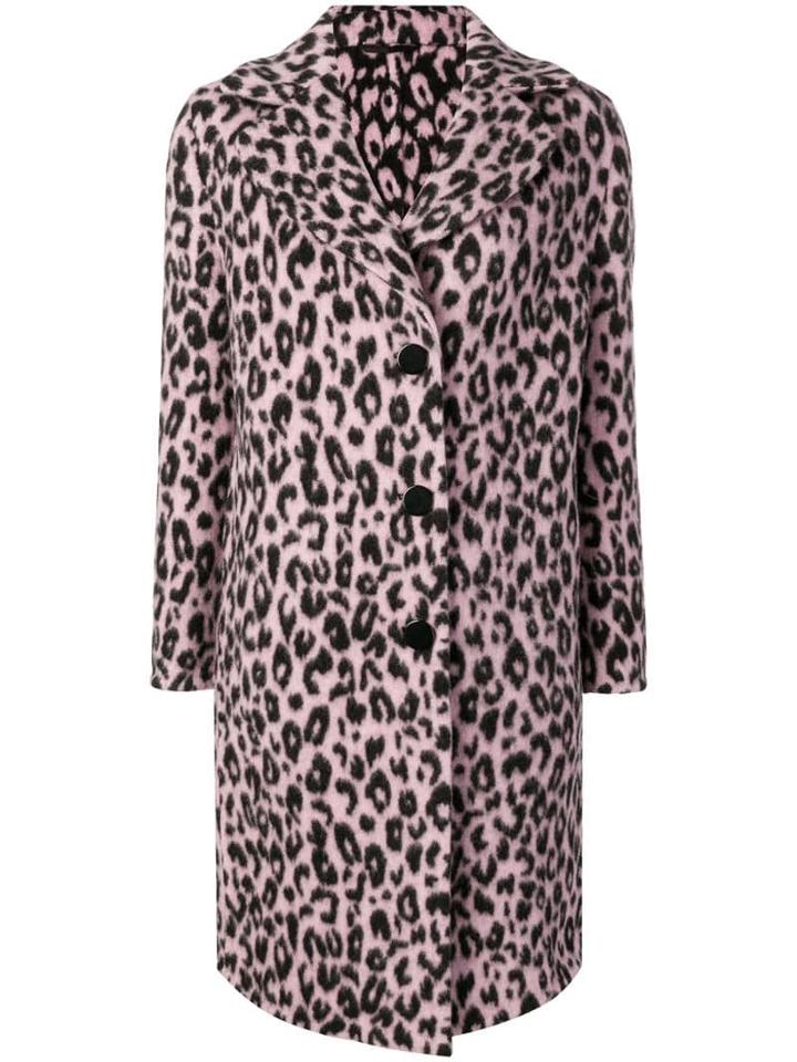 Ermanno Scervino Leopard Pattern Coat - Pink